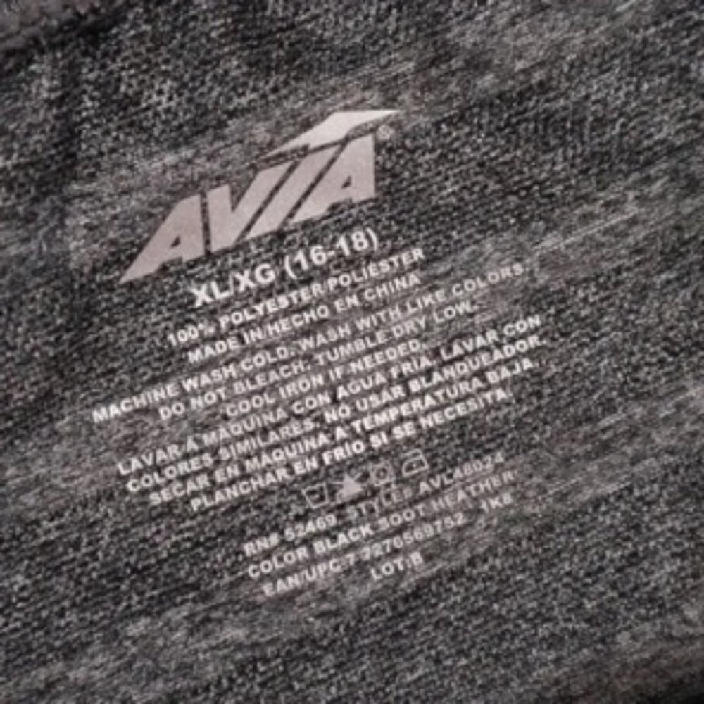 Avia Sport Sweatshirt‎ Grey Color Long Sleeve Size XL - Picture 5 of 6